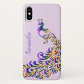 エキゾチックPeacock iPhone Xケース Case-Mate iPhoneケース (裏面)