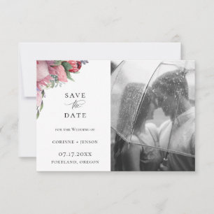 エキゾチックProteaフローラ写真Save The Date 案内状