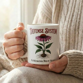 エキナセアの根の茶の植物画 コーヒーマグカップ