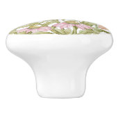 エキナセアの水彩植物画 セラミックノブ (側面)