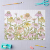 エキナセアの水彩植物画 薄葉紙 (クラフト)