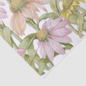 エキナセアの水彩植物画 薄葉紙 (詳細)