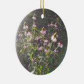 エキナセアの花in the Sun セラミックオーナメント (右)