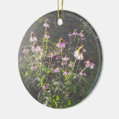 エキナセアの花in the Sun セラミックオーナメント (左)