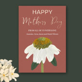 エキナセアフラワーハッピーマザーズデイ金ゴールド 箔シーズンカード