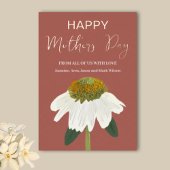 エキナセアフラワーハッピーマザーズデイ金ゴールド 箔シーズンカード