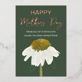 エキナセアフラワーハッピーマザーズデイ金ゴールド 箔シーズンカード (正面)