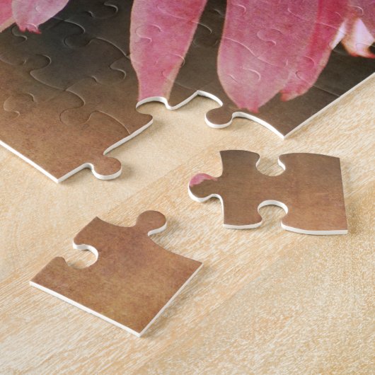 エキナセアフラワー感動的引用文 ジグソーパズル (側面)