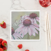 エキナセア花パーティー スタンダードランチョンナプキン (インサイチュ)