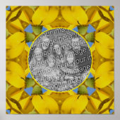 エキナセア花自然アート自分の写真を作成 ポスター (正面)