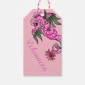 エキナセア花lil'ガーデンドラゴン ギフトタグ (裏面)