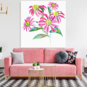 エキナセア キャンバスプリント (インサイチュ (リビング))