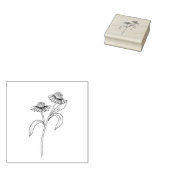 エキナセア ゴム印 (押印)