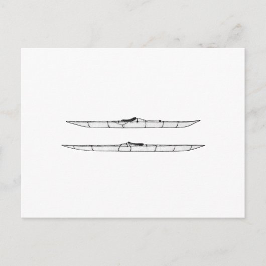 エキ伝統的モ・カヤックのロゴ(無題) ポストカード (正面)