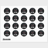 エギー'バイトme'ゴシックバラデザイン ラウンドシール (シート)