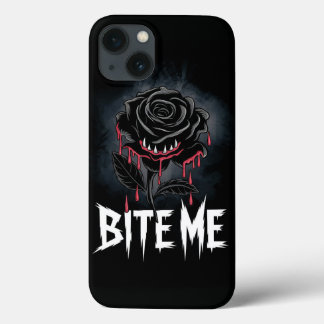 エギー'バイトme'ゴシックバラデザイン iPhone 13ケース