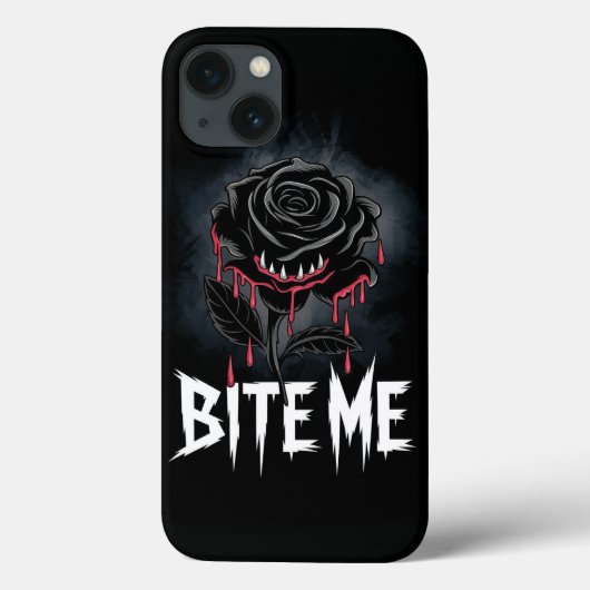 エギー'バイトme'ゴシックバラデザイン Case-Mate iPhoneケース (裏面)