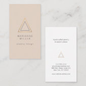 エギーバラ金ゴールド三角形ロゴオンピーチ 名刺 (正面/裏面)