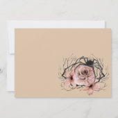 エギーフローラボホワイトフックアジェンシャルハロウィーン 招待状 (裏面)