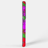 エギー美しいカラフル驚くべき花のパターン SAMSUNG GALAXYケース (右側面)