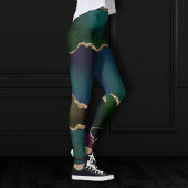 エギー・アゲート |濃いムーディージュジェルトーンティール（緑がかった色） レギンス