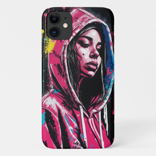 エギー・グラフィティ・ガール Case-Mate iPhoneケース (裏面)