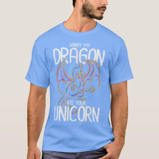 エギー・ジョーク・ドラゴン・ユニコーン・レトロ・ドラゴン Tシャツ