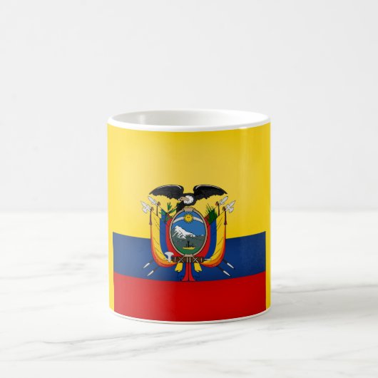 エクアカッコいいドル国旗 コーヒーマグカップ (中央)