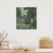 エクアトリアルジャングルアンリルーソーファインアート ポスター (キッチン)