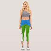 エクアトルギニアの国旗 カプリレギンス (正面)