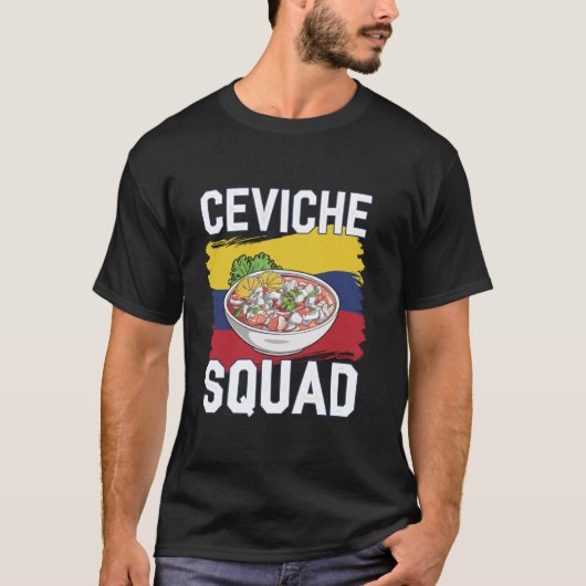 エクアドリアン食品向けCeviche Squadアパレル Tシャツ (正面)