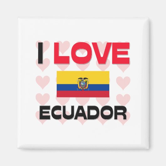 エクアドルが大好き マグネット (正面)