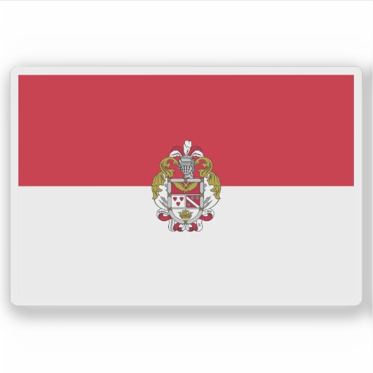 エクアドルのイバラ国旗 シール (正面)