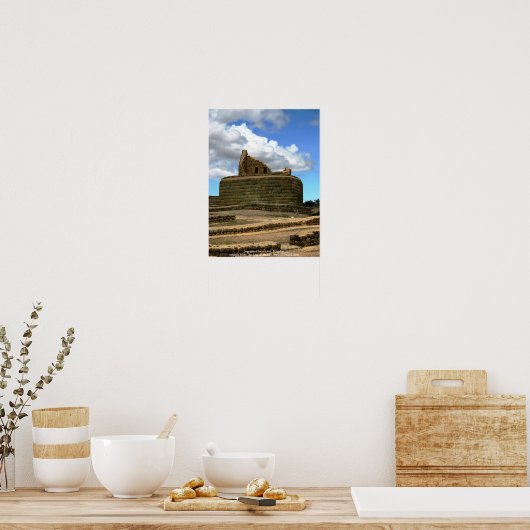 エクアドルのインガルカインカ遺跡 ポスター (キッチン)