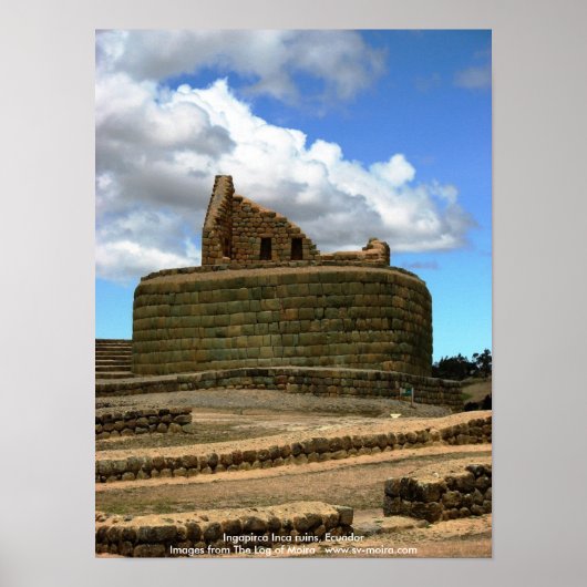 エクアドルのインガルカインカ遺跡 ポスター (正面)