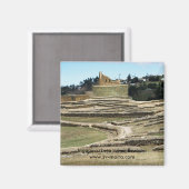 エクアドルのインガルカインカ遺跡 マグネット (正面/裏面)