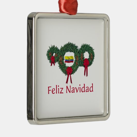 エクアドルのクリスマス2 メタルオーナメント (右)