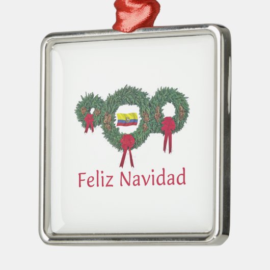 エクアドルのクリスマス2 メタルオーナメント (左)
