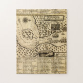 エクアドルのグアヤキルの地図(1741) ジグソーパズル (縦)