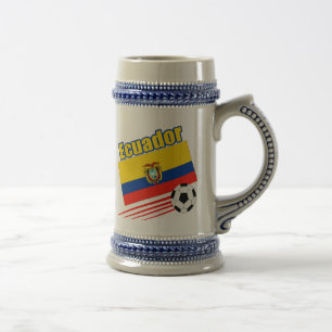 エクアドルのサッカーチーム ビールジョッキ