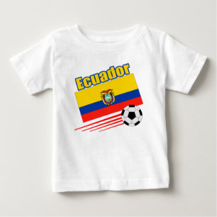 エクアドルのサッカーチーム ベビーTシャツ