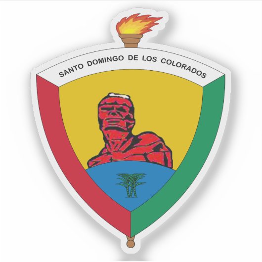 エクアドルのサントドミンゴのコート シール (正面)