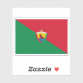 エクアドルのサントドミンゴ国旗 シール (シート)