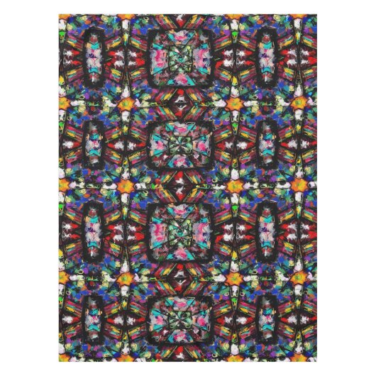 エクアドルのステイングラス テーブルクロス (正面)