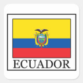 エクアドルのステッカー スクエアシール (正面)
