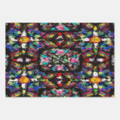 エクアドルのステンドグラス ラッピングペーパーシート (正面)