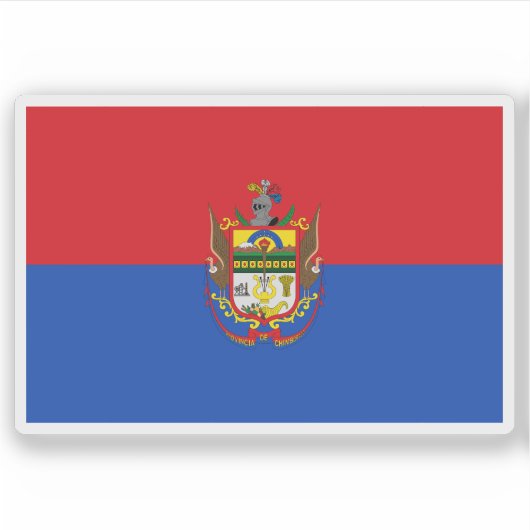 エクアドルのチンボラゾ州旗 シール (正面)