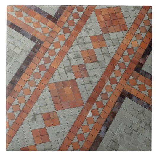 エクアドルのナショナルバシリカの前庭 タイル (正面)