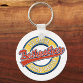 エクアドルのバックパッカーワールドトラベラーロゴ キーホルダー (正面)