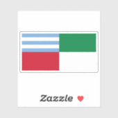 エクアドルのポルトビエホ国旗 シール (シート)